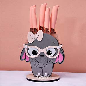 Elephant knife holder